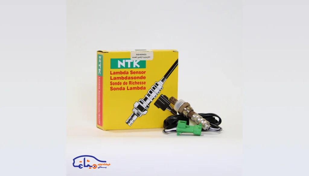 تصویری از سنسور اکسیژن (O2 Sensor) برند NTK به همراه بسته‌بندی اصلی 